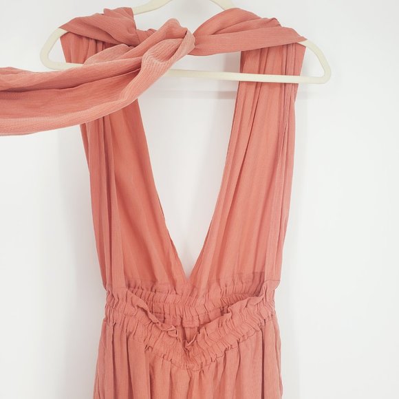 Diarrablu Sustainable UMY Convertible Jumpsuit Solid Salmon Pink Small - Picture 8 of 10